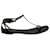 Sandali con cinturino alla caviglia Saint Laurent in pelle scamosciata nera Nero Svezia  ref.1013956