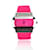 Versace Rosa Flúor Fucsia PSQ 99 Reloj de pulsera para mujer Hippodrome Acero  ref.1013968