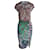 Vestido franzido estampado Etro em viscose multicolor Multicor Fibra de celulose  ref.1013973