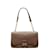 Salvatore Ferragamo Gancini Leather Chain Flap Bag AB-21 E050 Brown  ref.1014001