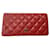 Chanel TIMELESS Rot Leder  ref.1014117