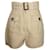 Pantalones cortos de lino beige con cinturón y cintura alta de Zimmermann  ref.1014368