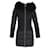 Pinko gesteppter langer Mantel aus schwarzem Polyamid Nylon  ref.1014385