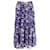 Ba&sh Uria Floral Print Tiered Skirt In Purple Polyester  ref.1014406