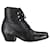 Saint Laurent Susan Lace-up Ankle Boots in Black Calfskin Leather Pony-style calfskin  ref.1014447
