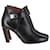 Givenchy Shark Lock Pointed-toe Ankle Boots in Black Leather  ref.1014494