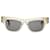 Bottega Veneta Mitre Sonnenbrille aus beigem Acetat Braun Zellulosefaser  ref.1014533