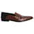 Mocasines sin cordones con punta en punta Loewe en piel efecto cocodrilo marrón Castaño Cuero  ref.1014560