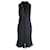 Giorgio Armani Sleeveless Ruffled Midi Dress in Black Silk  ref.1014565