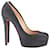 Sapatos Christian Louboutin Bianca em lã cinza escuro  ref.1014578