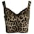 Dolce & Gabbana Top tipo corpiño con estampado de leopardo en seda marrón  ref.1014606