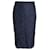 Joseph Midi Pencil Skirt in Navy Blue Rayon Lace Cellulose fibre  ref.1014612