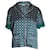 Sandro Paris Printed Short Sleeve Shirt in Green Polyester  ref.1014613