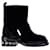 Nicholas Kirkwood Casati Pearl-heeled Ankle Boots in Navy Blue Velvet   ref.1014614