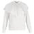 Etro Ruffled Neck Embroidered Blouse in White Cotton  ref.1014616