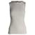 Céline Celine Top sem mangas sem costas em seda creme Branco Cru  ref.1014666