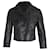 Prada Button-Up Cropped Jacket in Black Leather  ref.1014669