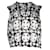 Yves Saint Laurent Top court imprimé en coton blanc  ref.1014700