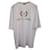 Balenciaga Laurier Regenbogen-Logo-T-Shirt aus weißer Baumwolle  ref.1014701