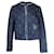 Sandro Paris Quilted Jacket in Blue Cotton  ref.1014708