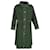 AMI Paris Long Hooded Windbreaker in Dark Green Polyamide Nylon  ref.1014737