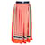 Michael Kors Printed Midi Skirt in Orange Polyester  ref.1014756