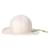 Cappello intrecciato Maison Michel con finiture in corda in paglia color crema Bianco Crudo  ref.1014762