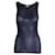 Gabriela Hearst Nevin Pointelle Knit Tank Top in Navy Blue Cashmere Silk Wool  ref.1014789