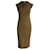 Jacquemus La Robe Santon Knitted Midi Dress in Brown Linen  ref.1014791