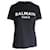 Camiseta con logo de Balmain en algodón negro  ref.1014792