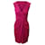 Vestido drapeado Diane Von Furstenberg em lã rosa fúcsia  ref.1014800