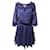Diane Von Furstenberg Neues Akkordeonkleid aus blauem Polyester  ref.1014826