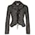 Moschino Polka-Dot Taillierter Blazer aus schwarzem Polyester  ref.1014832