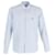 Camisa listrada de botões com logotipo AMI Paris Ami de Coeur em algodão azul claro e branco  ref.1014839