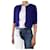 Akris Purple single-button cardigan - size UK 10 Cotton  ref.1014846