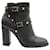 Valentino Garavani Valentino Rockstud Chunky-Heel Boots in Black Leather  ref.1014873
