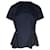 Camiseta Sacai Espalda Abierta en Poliester Azul Marino Poliéster  ref.1014874