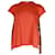 Camiseta Sacai estampada larga nas costas em algodão laranja  ref.1014972