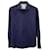 Brunello Cucinelli Chemise Coupe Slim en Coton Bleu Marine  ref.1014987