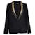 Stella Mc Cartney Bazer con cuello jacquard de lana negra de Stella McCartney Negro  ref.1014993