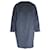 Prada Cocoon Coat in Blue Virgin Wool  ref.1015086