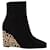 Giuseppe Zanotti Kristen Leopard Heel Ankle Boots in Black Suede  ref.1015096
