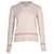 Pull Mouline col V Dior en laine rose pastel  ref.1015128