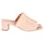 Sandalias estilo chinelas con tacón cuadrado Mansur Gavriel en ante rosa pastel Suecia  ref.1015138