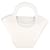 Bottega Veneta Croco-embossed Medium Doll Bag in White Calfskin Leather Pony-style calfskin  ref.1015143
