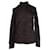 Yves Saint Laurent Hemd mit Knöpfen und Rosenmuster aus brauner Baumwolle  ref.1015175