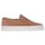 Sneakers slip-on Chloé Lauren in pelle scamosciata color cammello Giallo Svezia  ref.1015198