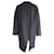 Céline Celine Collarless Coat in Black Wool  ref.1015206
