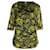 Ganni Blusa de malla estampada con cuello cuadrado en poliamida multicolor  ref.1015218
