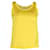 Maje Front Pocket Tank Top in Yellow Silk  ref.1015220